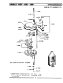 TRANSMISSION Diagram and Parts List for A105  Maytag Washer