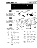 CONTROL PANEL Diagram and Parts List for LA283  Maytag Washer