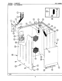 CABINET Diagram and Parts List for A104  Maytag Washer