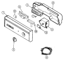 Part Location Diagram of 12001115 Whirlpool Latch and Handle