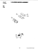BLOWER MOTOR ASSEMBLY Diagram and Parts List for M416  Jenn-Air Microwave Oven Combo