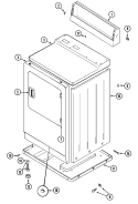 CABINET (FRONT) Diagram and Parts List for MDG10MNAGW  Maytag Dryer