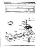 CONTROL PANEL & COMPONENTS (WU103) Diagram and Parts List for WU103  Maytag Dishwasher
