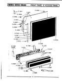 FRONT PANEL & ACCESS PANEL Diagram and Parts List for WU103  Maytag Dishwasher