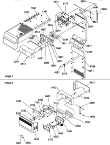 Ice Maker/control Assy Diagram and Parts List for SRDE327S3E-P1307106WE  Amana Refrigerator
