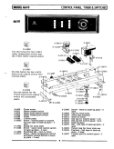 CONTROL PANEL, TIMER & SWITCHES (A610) Diagram and Parts List for A610  Maytag Washer