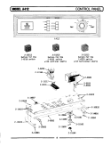 CONTROL PANEL (A412) Diagram and Parts List for LA412  Maytag Washer