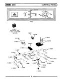 CONTROL PANEL (A613) Diagram and Parts List for A613  Maytag Washer