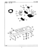 CONTROL PANEL Diagram and Parts List for A590  Maytag Washer