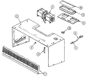 BLOWER MOTOR Diagram and Parts List for M418W  Jenn-Air Microwave Oven Combo