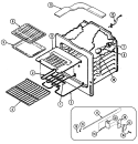 OVEN Diagram and Parts List for WME3020B  Jenn-Air Microwave Oven Combo