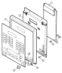 CONTROL PANEL Diagram and Parts List for A9495XRB  Admiral Microwave Oven Combo