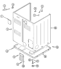 CABINET (REAR) Diagram and Parts List for MDG10MNAGW  Maytag Dryer