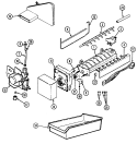 OPTIONAL ICE MAKER KIT Diagram and Parts List for AT17M6A DA27A Admiral Refrigerator