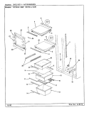SHELVES & ACCESSORIES Diagram and Parts List for RC24LN-3AW CS83A Amana Refrigerator