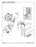 ICE & WATER DISPENSER Diagram and Parts List for RC24LN-3AW CS83A Amana Refrigerator