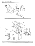 ICE MAKER & BIN Diagram and Parts List for RC24LN-3AW CS83A Amana Refrigerator