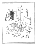 UNIT COMPARTMENT & SYSTEM Diagram and Parts List for RC203PDV  Magic Chef Refrigerator