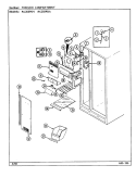 FREEZER COMPARTMENT Diagram and Parts List for RC203PDV  Magic Chef Refrigerator