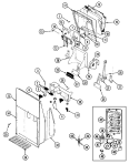 ICE & WATER DISPENSER Diagram and Parts List for RC203PDA DS10A Magic Chef Refrigerator