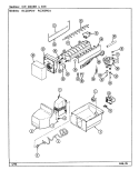 ICE MAKER & BIN Diagram and Parts List for RC203PDA DS10A Magic Chef Refrigerator