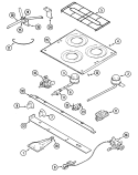 Part Location Diagram of 7507P047-60 Whirlpool NLAPLUG, PIPE