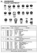 FAUCET ADAPTER KIT (INSIDE THREADED) Diagram and Parts List for DWC4910AAW  Maytag Dishwasher