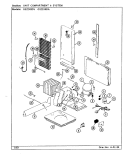 UNIT COMPARTMENT & SYSTEM Diagram and Parts List for GS22X8DA DR34A Admiral Refrigerator