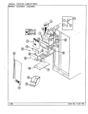 FREEZER COMPARTMENT Diagram and Parts List for GS22X8DV DR33B Admiral Refrigerator