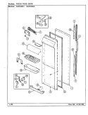 FRESH FOOD DOOR Diagram and Parts List for GS22X8DA DR34A Admiral Refrigerator