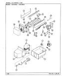 ICE MAKER & BIN Diagram and Parts List for GS22X8DV DR33B Admiral Refrigerator