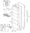 FRESH FOOD DOOR Diagram and Parts List for GS20X83V DP07A Admiral Refrigerator