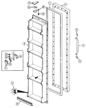 Part Location Diagram of 72346-3-WW Whirlpool Panel, frz. door (wht