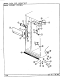 FRESH FOOD COMPARTMENT Diagram and Parts List for GS22X8DA  Admiral Refrigerator