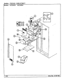 FREEZER COMPARTMENT Diagram and Parts List for GS22X8DA  Admiral Refrigerator