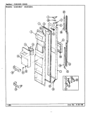 FREEZER DOOR Diagram and Parts List for GS22X8DA  Admiral Refrigerator