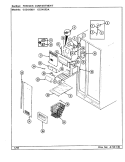 FREEZER COMPARTMENT Diagram and Parts List for GS24X9DA DR86A Admiral Refrigerator