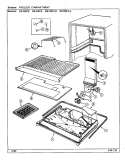 FREEZER COMPARTMENT Diagram and Parts List for RB150PA DG05A Magic Chef Refrigerator