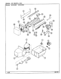 ICE MAKER & BIN Diagram and Parts List for BS24X9DK DN92A Admiral Refrigerator
