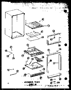 Section 13 Diagram and Parts List for ESRF16-C-P30303-3WC  Amana Refrigerator