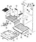 Part Location Diagram of 70323-2 Whirlpool LEG- SHELF