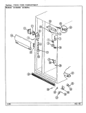 FRESH FOOD COMPARTMENT Diagram and Parts List for RC202PA DS07A Amana Refrigerator