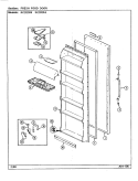FRESH FOOD DOOR Diagram and Parts List for RC202PA DS07A Amana Refrigerator