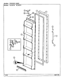 FREEZER DOOR Diagram and Parts List for RC202PA DS07A Amana Refrigerator
