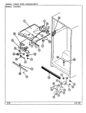 FRESH FOOD COMPARTMENT Diagram and Parts List for RB194RV DG68A Magic Chef Refrigerator