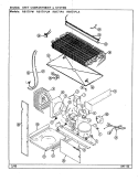 UNIT COMPARTMENT & SYSTEM Diagram and Parts List for RB171PLA DG24A Magic Chef Refrigerator