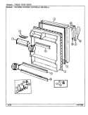 FRESH FOOD DOOR Diagram and Parts List for RB150RA DG16A Magic Chef Refrigerator