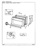 FREEZER DOOR Diagram and Parts List for RB150RA DG16A Magic Chef Refrigerator