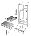 Part Location Diagram of 60417-28 Whirlpool SHELF, WIRE NLA
