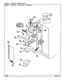 FREEZER COMPARTMENT Diagram and Parts List for RC224RDV DS36A Amana Refrigerator